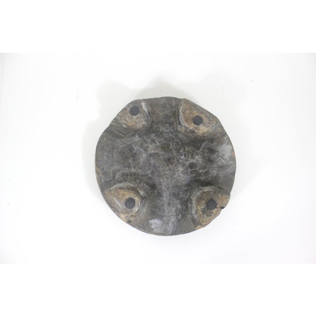 Vintage Primitive Rustic Chapati Wood Board Riser For Sale - Image 13 of 14