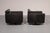 Animal Skin Modern Italian Leather Chairs in Steel by Natuzzi, Italy, 1970, Set of 2 For Sale - Image 7 of 12