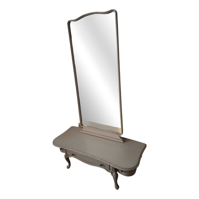 Vintage Boho Standing Mirror, 1970s-1980s For Sale