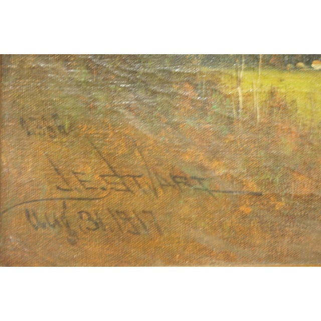 Early 20th Century Late Afternoon Monterey Landscape by James Everett Stuart For Sale - Image 4 of 5