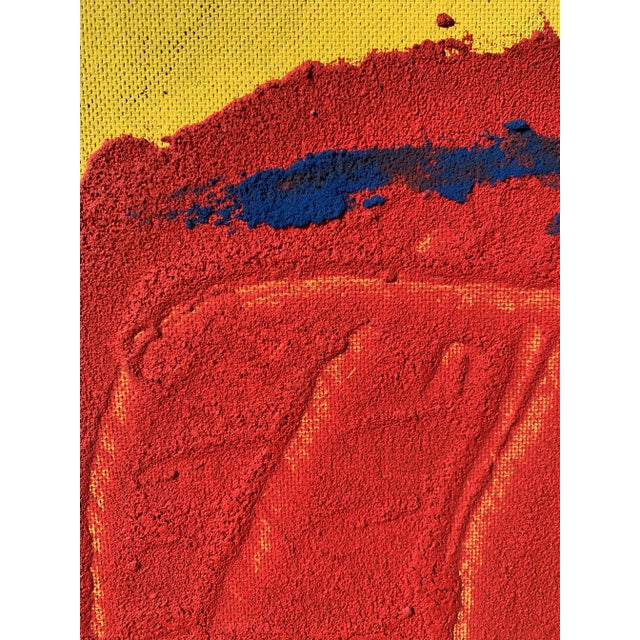 1950s "Traffic" Art Brut Brooklyn Museum Mid Century Painting For Sale - Image 10 of 12