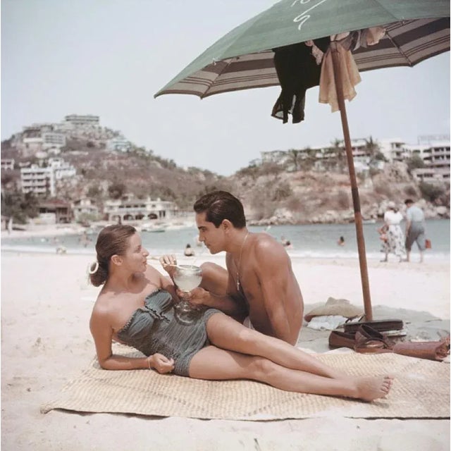 Model Friend 1952 by Slim Aarons Slim Aarons Limited Estate Edition 1952: New York model, Jean Adams and friend share a...