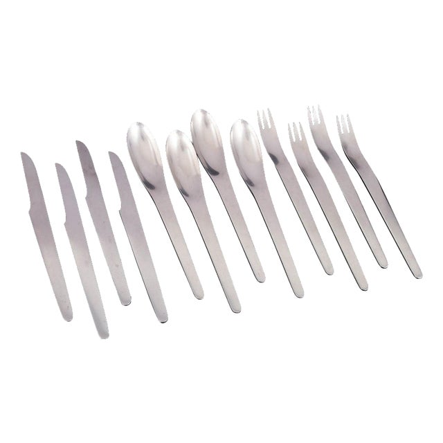 Complete Dinner Service for Four Persons by Arne Jacobsen for Anton Michelsen, 1960s, Set of 12 For Sale