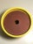 American McCoy Pottery 1940s - 1960s Medium “Yellow" Mid-Century Flowerpot and Saucer For Sale - Image 3 of 6