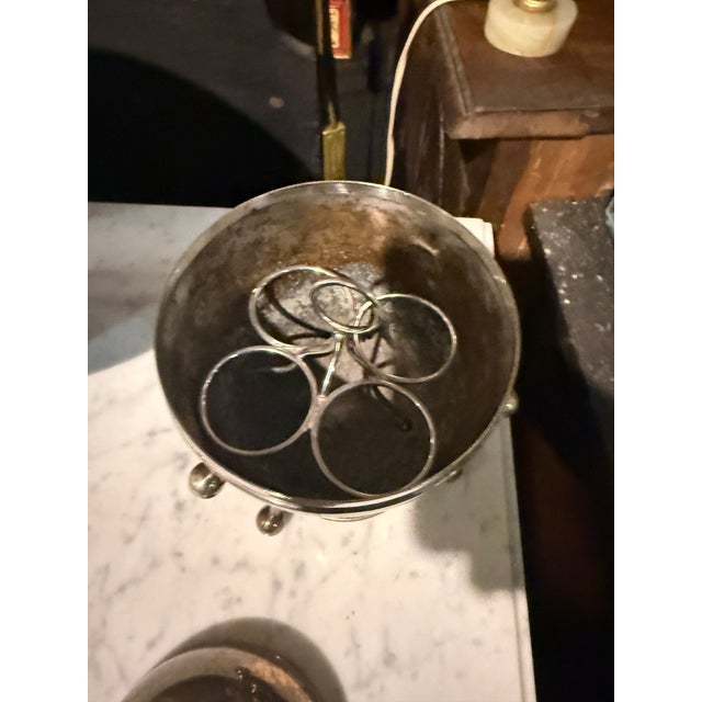 Silver-Plated Metal Soft-Boiled Egg Warmer, 1890s For Sale - Image 4 of 6