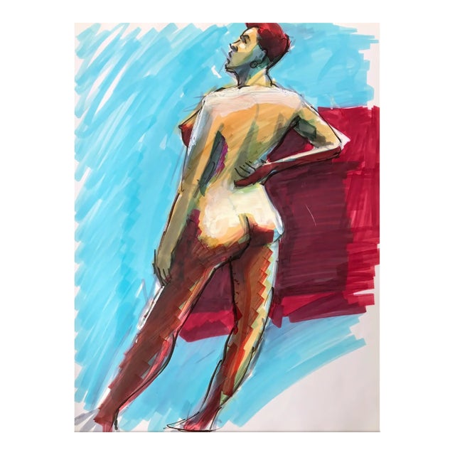 1980s John Reilly Female Nude Painting For Sale