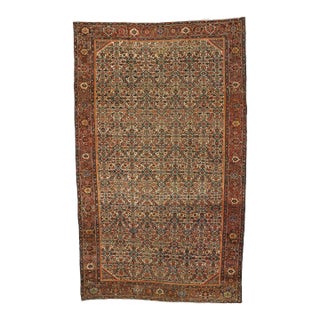 Late 19th Century Late 19th Century Antique Persian Farahan Rug, 07'07 X 12'04 For Sale