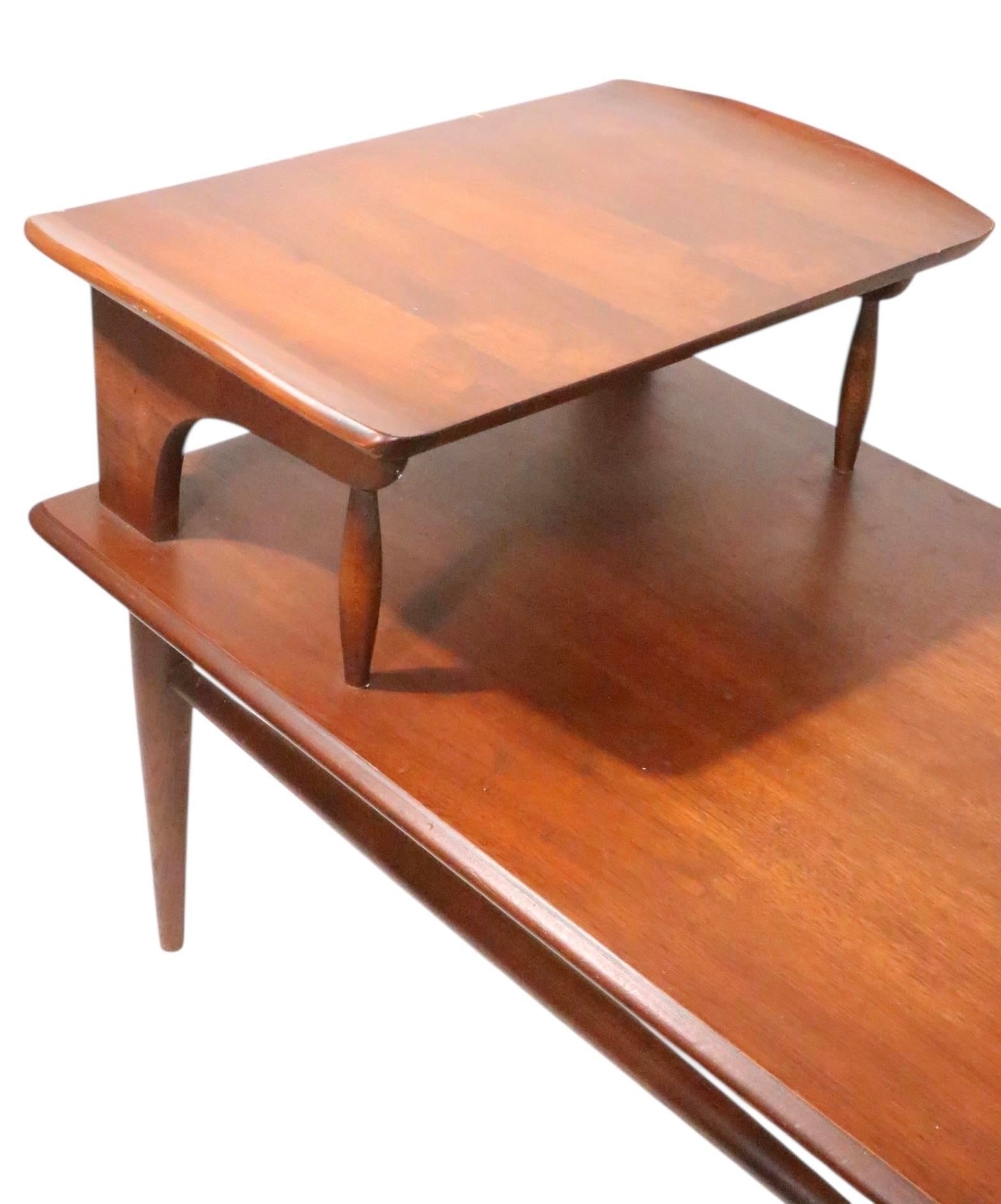 Mid Century Step End Table Bassett Artisan C 1950/60's | Chairish