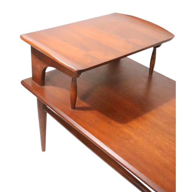 Bassett Mid Century Step End Table Bassett Artisan C 1950/60's For Sale - Image 4 of 10