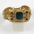 Metal French Designer Willy Gilt Bronze, Green Enamel Link Bracelet For Sale - Image 7 of 8