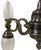 Metal Antique Brass Chandelier with Adjustable Arms, Former Czechoslovakia, 1910s For Sale - Image 7 of 11