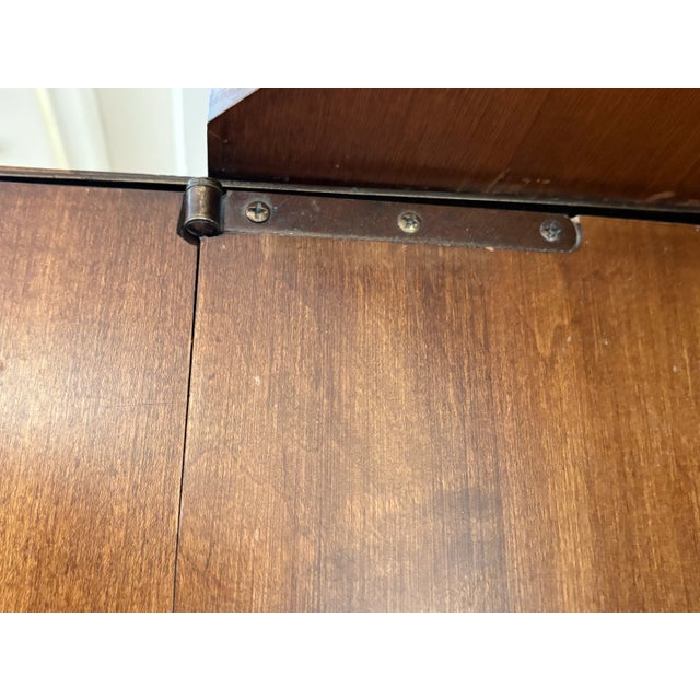 Wood 1970s Pennsylvania House Traditional Secretary Desk With Lock and Key For Sale - Image 7 of 12