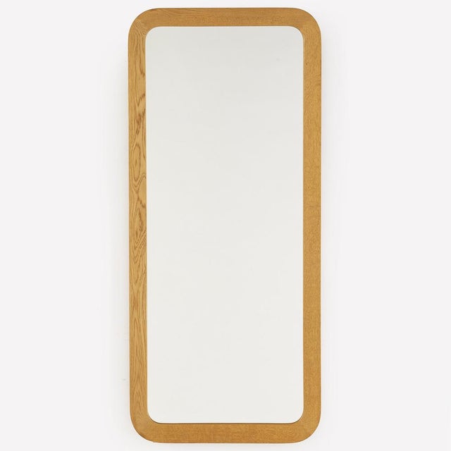 Swedish Hovmantorp Mirror with Oak Frame by AB Glas & Trä, 1962 For Sale - Image 6 of 6
