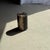 Contemporary Side Table in Black Petrified Wood with Beige Stripes and Sides For Sale - Image 3 of 18