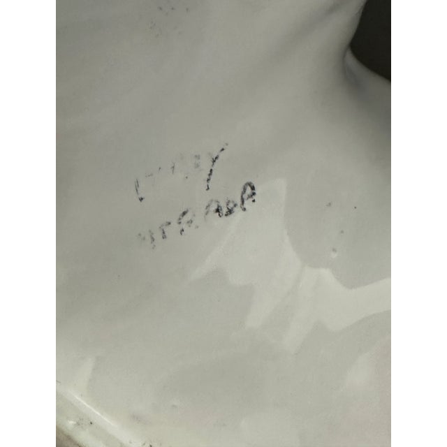 White Italian White Ceramic Rooster For Sale - Image 8 of 9