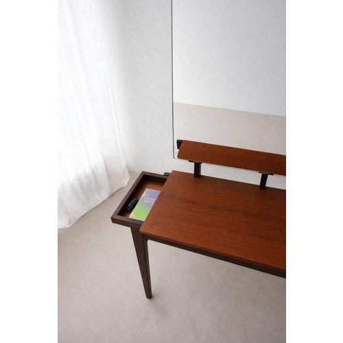 Vintage Dressing Table in Mahogany and Teak, 1960s For Sale - Image 10 of 13