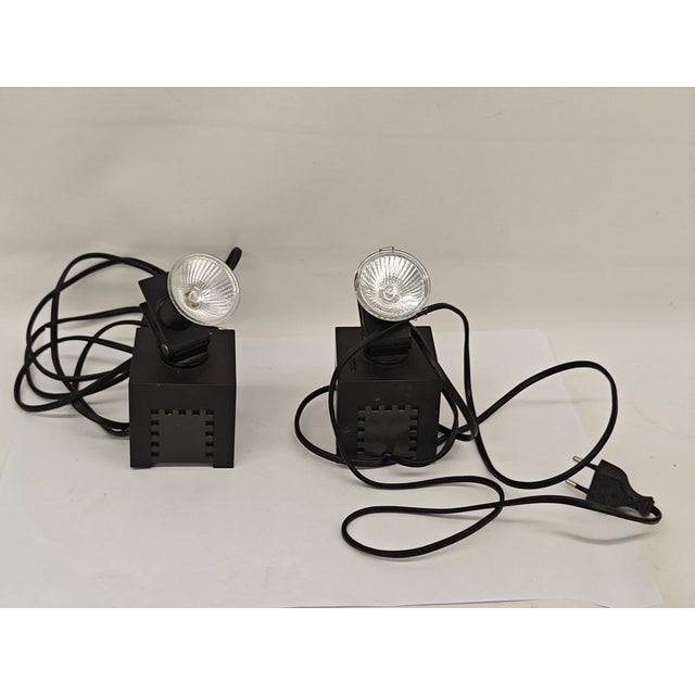 Postmodern Spot Licht Osram 42311 Cube in Black, Set of 2 For Sale - Image 6 of 10