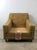 Mid Century Modern Lounge Chair With Vintage Yellow Upholstery For Sale - Image 13 of 18