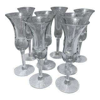Holmegaard Aperitif Cordial Glasses Hand Blown-Set of 8 For Sale