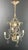 This beautiful decorative hot air balloon is made of patinated sheet metal with crystals. It is a French work. Circa 1940