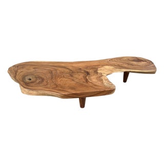 Andrianna Shamaris Impressive Live Edge Coffee Table For Sale