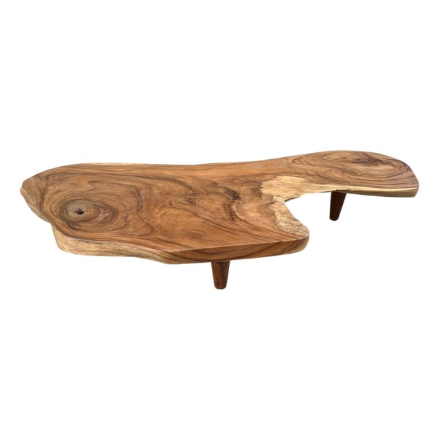 Andrianna Shamaris Impressive Live Edge Coffee Table For Sale