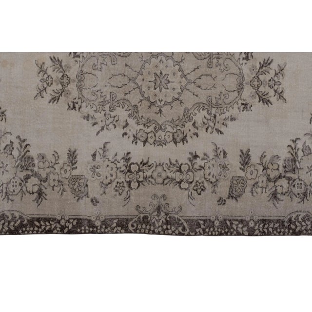 Mid-Century Modern Hand Knotted Wool Turkish Sparta Rug 6'4'' X 9'11'' For Sale - Image 3 of 12