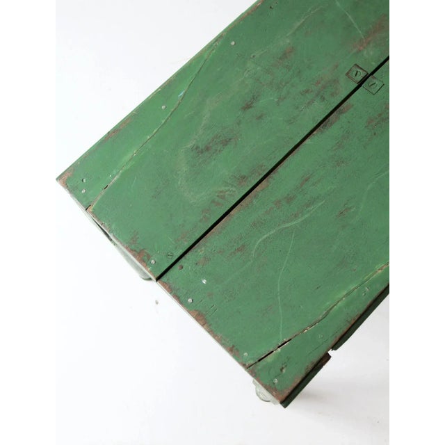 Antique Painted Wood Side Table For Sale - Image 11 of 13