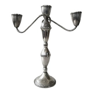Sterling Silver Antique Duchin Creation Opera Candelabra - Weighted/Stamped For Sale