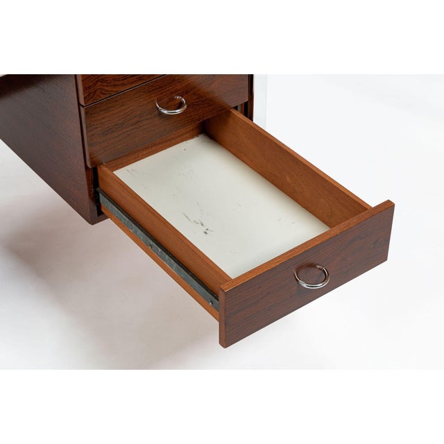 Mid Century Modern Rosewood Writing Desk by Jean Gillon for Italma, Made in Brazil For Sale - Image 15 of 18