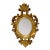 Vintage Italian Rococo Gilt Wood Ornate Oval Wall Mirror Gold Carved Acanthus Frame For Sale