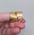 Vintage Signed Crown Trifari Goldtone Textured Hoop Clip Earrings-2 Pieces For Sale In Philadelphia - Image 6 of 8