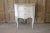 20th century painted French Louis XV style commode with marble top Original working locking key and tassel, drawers open...