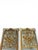 An elegant pair of 19th century French painted and giltwood trumeau mirrors. Each mirror features a tall painted...