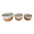 1980s Terracotta/Ceramic Nesting Bowls- Set of 3 For Sale