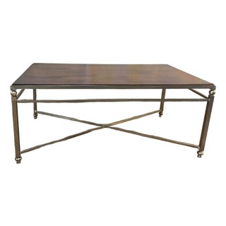 Coffee Table ~ Baker Milling Road Industrial Brown Cocktail Coffee Table Italy For Sale