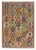 Beige Vintage Multicolored Hand Knotted Afghan Tribal Kilim, 2010s For Sale - Image 8 of 8