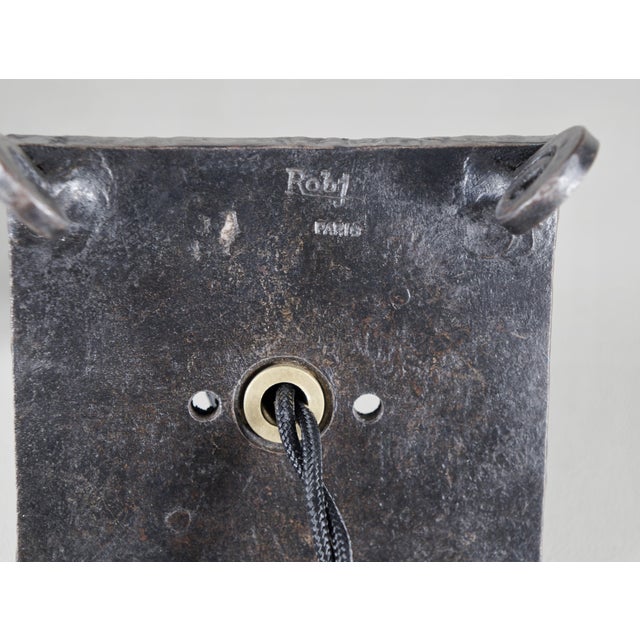Metal French Art Deco Night Lamp Incense Burner by Robj 1920s France For Sale - Image 7 of 10