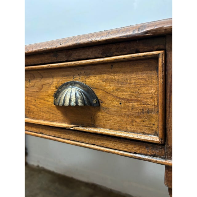 Antique French Oak Console Table or Writing Desk For Sale In Naples, FL - Image 6 of 11