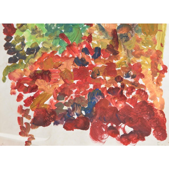 Sabine Ebel, Watercolor Imperial Crowns in the Garden, 1964, Watercolor For Sale - Image 6 of 9