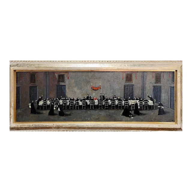 Nino Caffe - 41 Priests Celebrating a Cardinal -Oil Painting For Sale