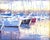 Nautical Coastal Sailboats in Harbor Painting Including the Antiqued Gold Frame For Sale - Image 4 of 7