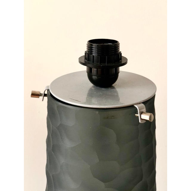 Late 20th Century Vivarini Murano Glass Table Lamps - a Pair For Sale - Image 5 of 8