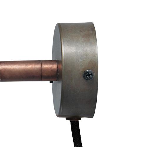 Leather and Iron Kusk Wall Lamp by Sabina Grubbeson for Konsthantverk For Sale - Image 3 of 7