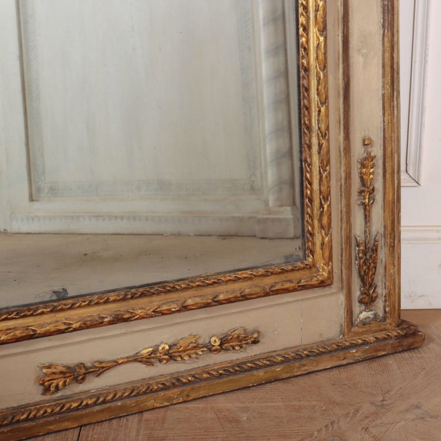 French Painted Trumeau Mirror For Sale - Image 9 of 15