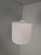Metal Mid-Century Modern Pendant Lamp in Textured Glass and Brass, Czechoslovakia, 1970s For Sale - Image 7 of 18