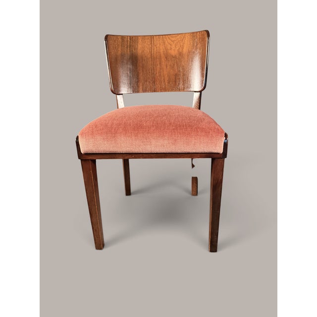 1940s German Dining Chairs in Walnut, 1940s, Set of 6 For Sale - Image 5 of 12