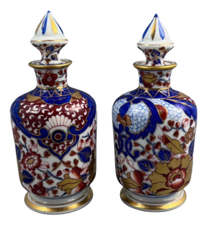 Imari Porcelain Perfume Bottles from Dresden Circle, 1890-1910, Set of 2