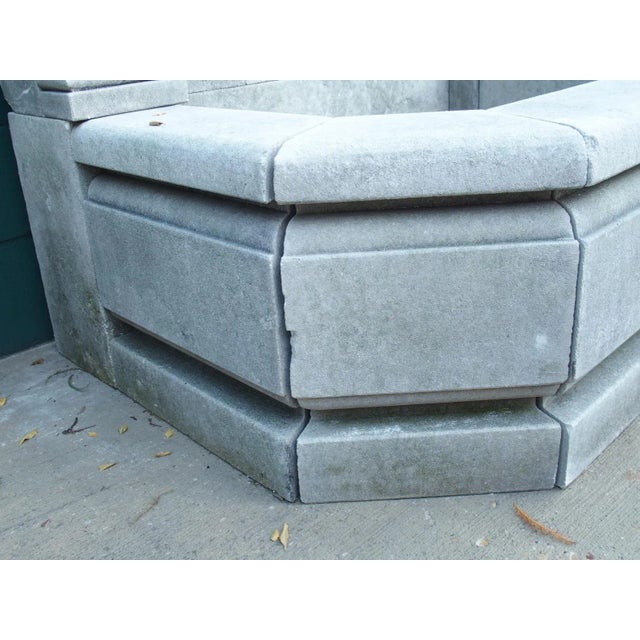Neoclassical Style Carved Limestone Wall Fountain From Northern Italy For Sale - Image 11 of 12