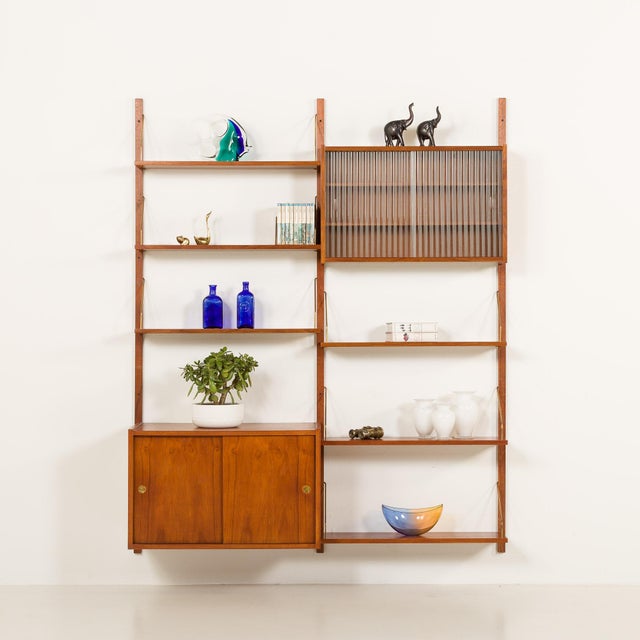 Randers Møbelfabrik PS System Teak Wall Unit by Preben Sorensen for Randers Møbelfabrik, Denmark, 1960s For Sale - Image 4 of 14